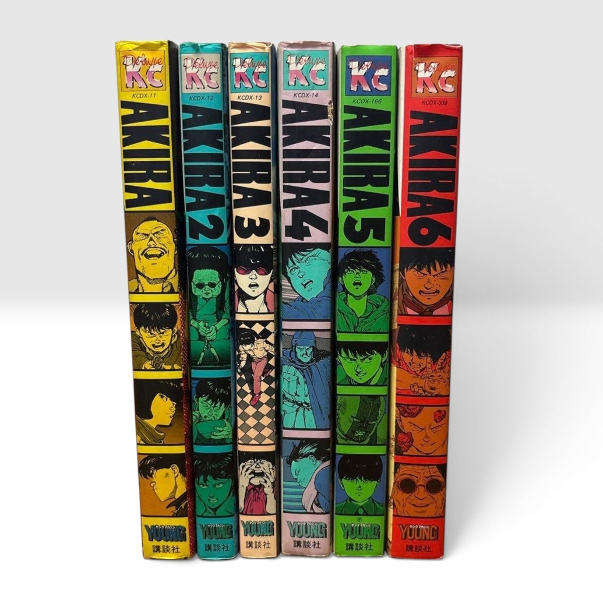 AKIRA Vol. 1-6 Complete Set All First Prints Japanese Manga Katsuhiro Otomo