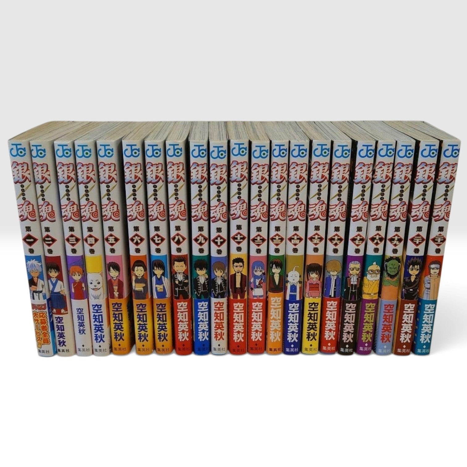 Gintama Vol.1-77 + 8 Fanbooks Complete Set All 1st Edition Obi Japanese Manga JP