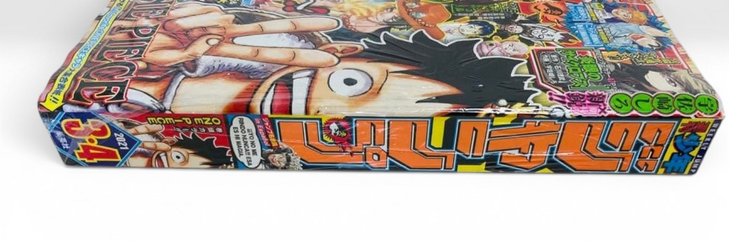 SEALED Weekly Shonen Jump 2021 No.3&4 and 5&6 One Piece Episode 999-1000 Shrink