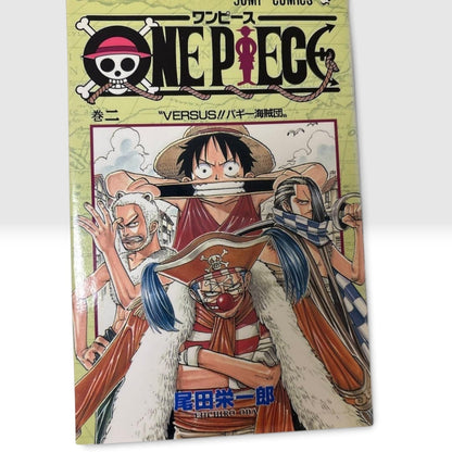 One Piece Vol.2-3 1st Edition 1st Printing 1998 Manga Set Bonus Luffy Card Japan
