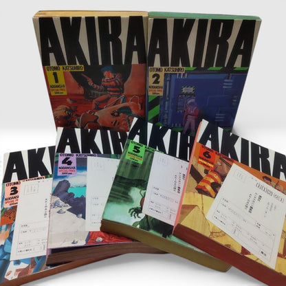 AKIRA Vol.1-6 Complete Set First Print Japanese Manga Katsuhiro Otomo RARE Japan
