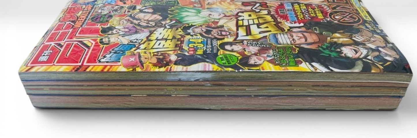 SEALED Weekly Shonen Jump 2021 No.3&4 and 5&6 One Piece Episode 999-1000 Shrink