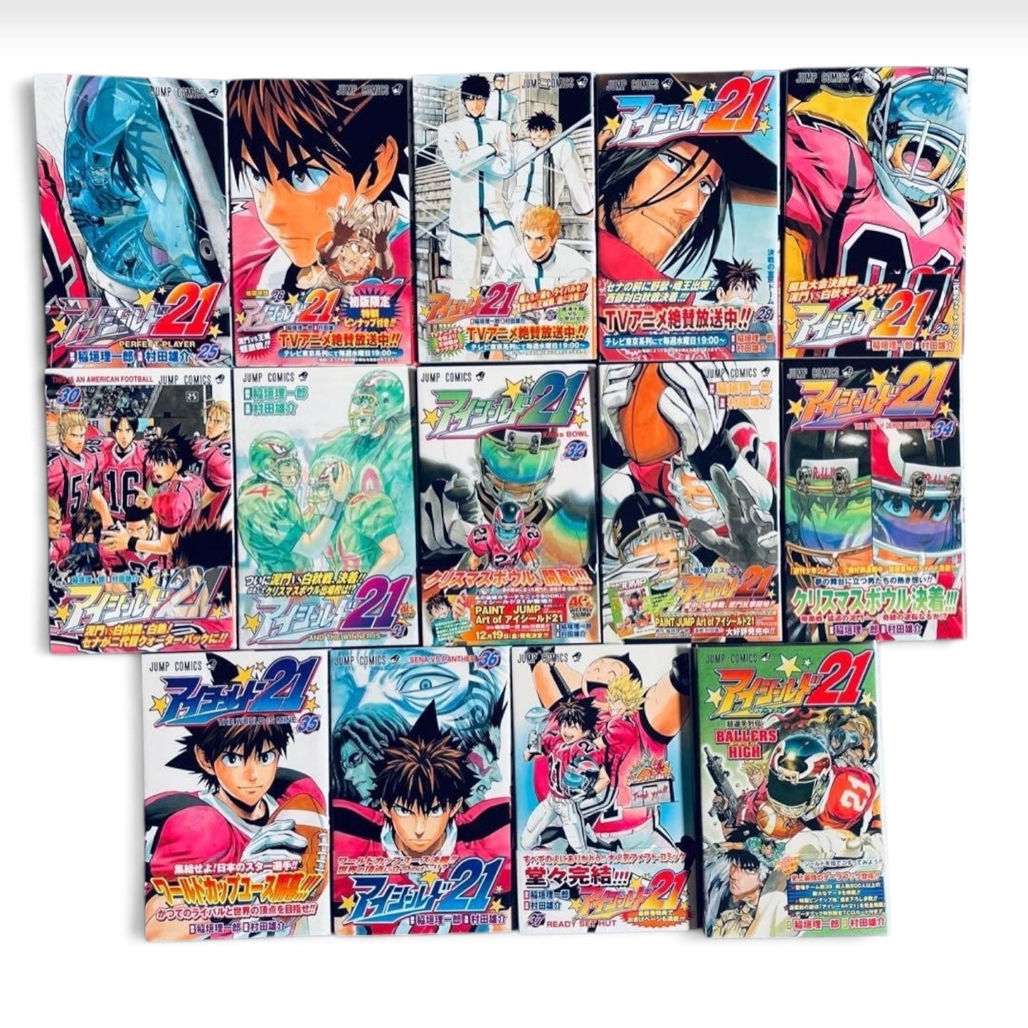 Eyeshield 21 Vol.1-37 Complete Set All 1st Edition Obi Comic News Japan Manga