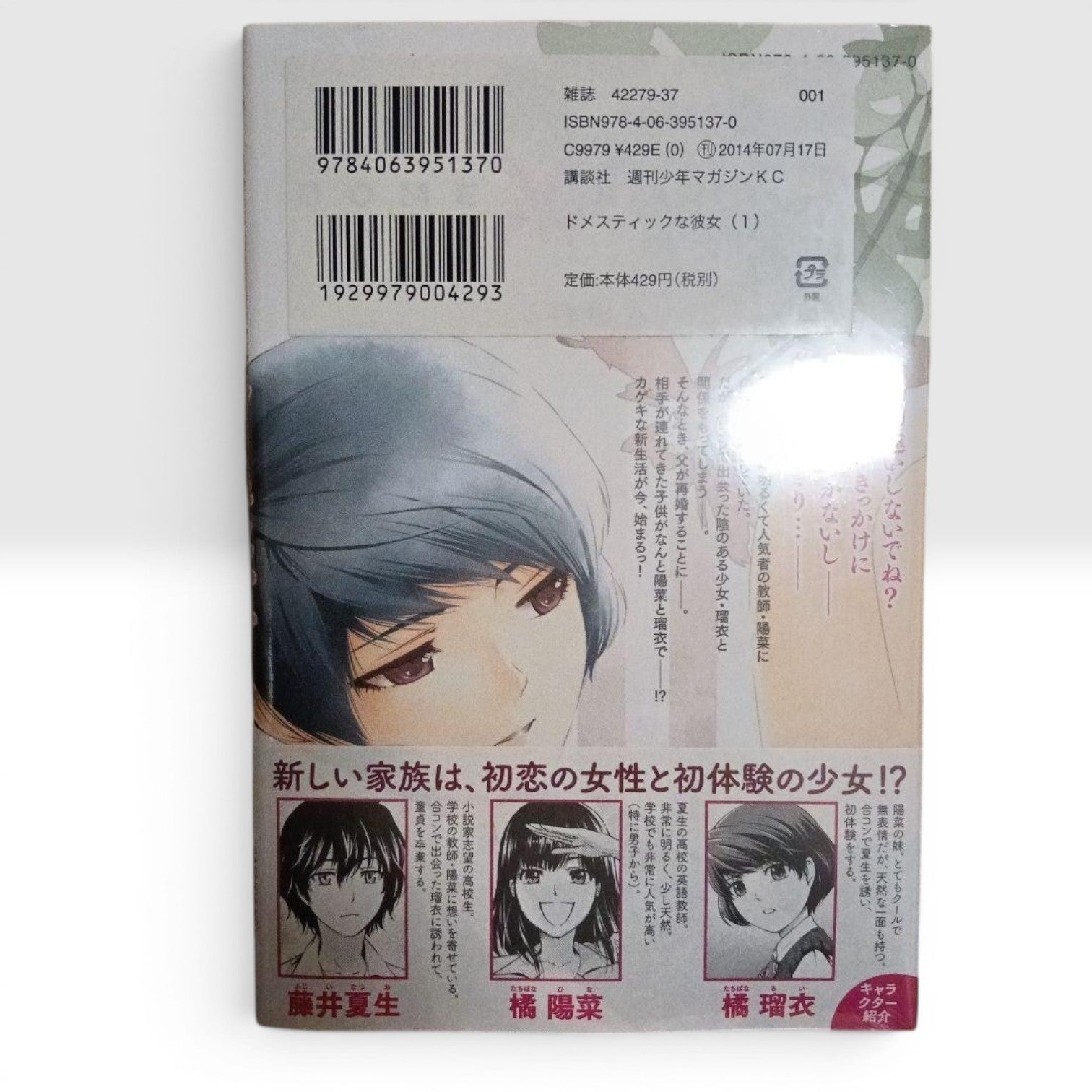 Shrink 1st Print Domestic na Kanojo - Dome Kano - Volume 1 /w Obi Japanese Manga