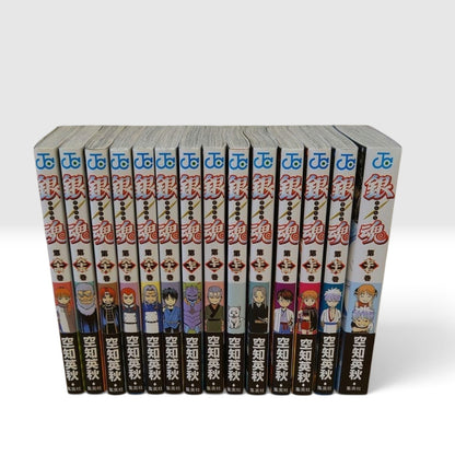 Gintama Vol.1-77 + 8 Fanbooks Complete Set All 1st Edition Obi Japanese Manga JP