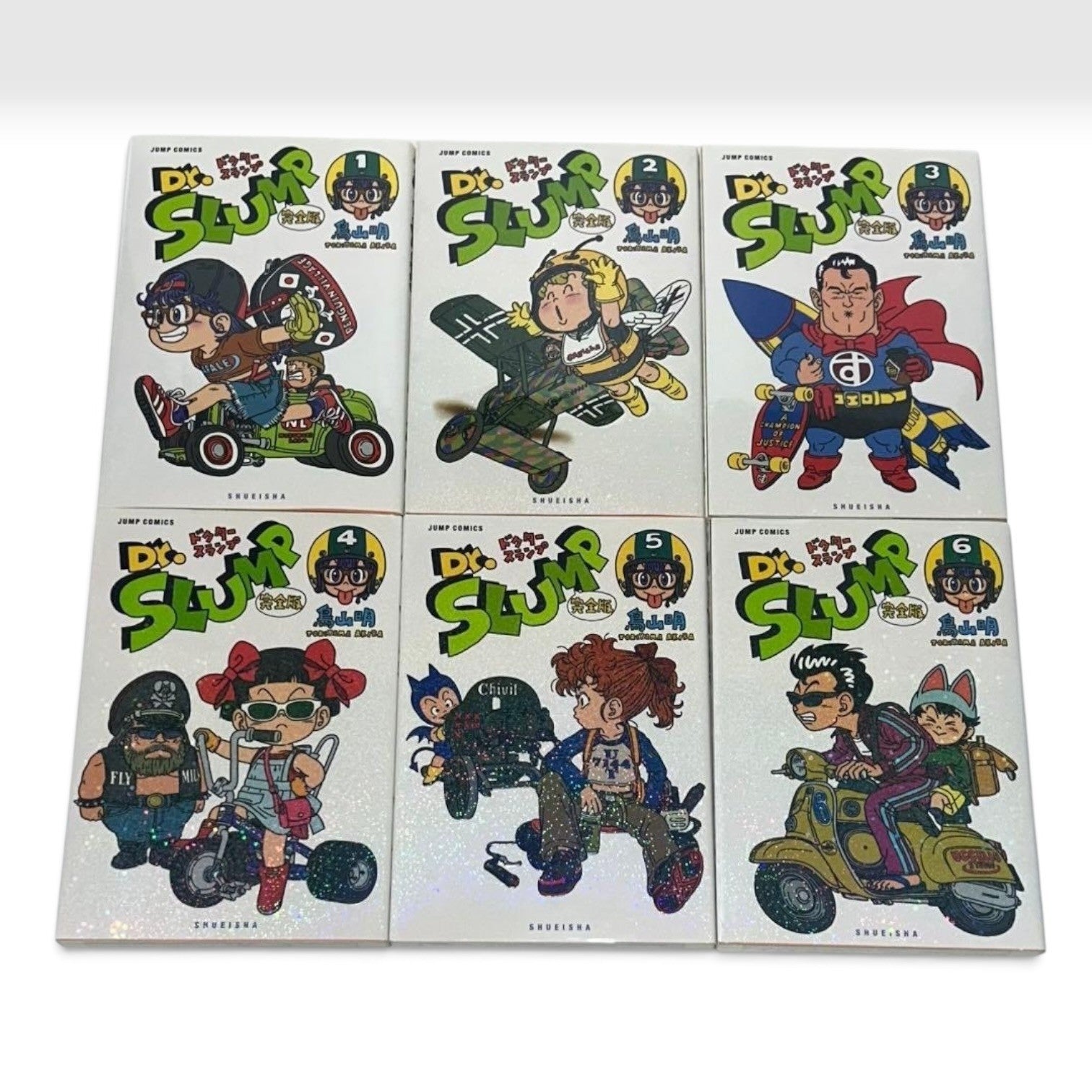 Dr. Slump Kanzenban Vol.1-15 Complete Set All 1st Edition Akira Toriyama Manga