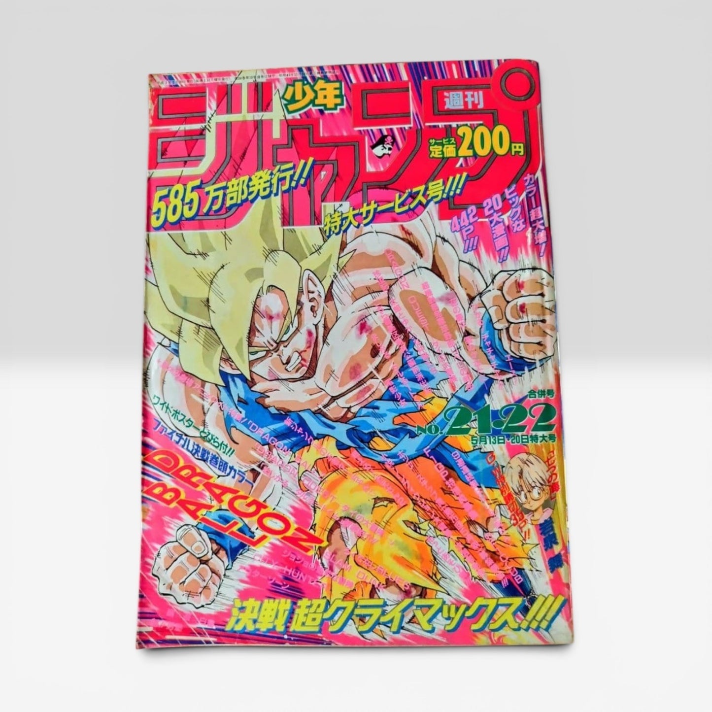 Weekly Shonen Jump 1991 No.21 22 Dragon Ball Japanese Manga Magazine Rare