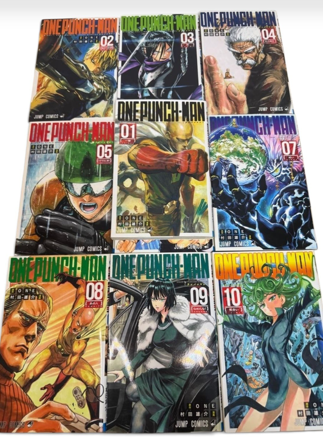 One Punch Man Vol.1-10 All First Print Manga Set ONE Yusuke Murata Japanese