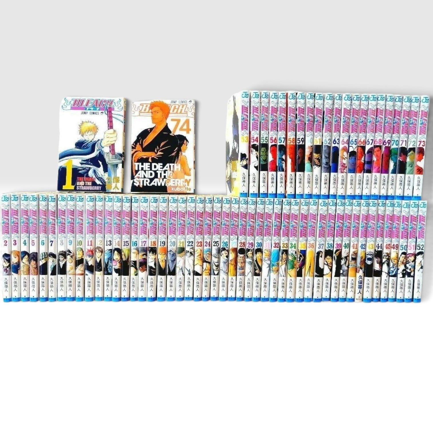 Bleach Vol. 1-74 Complete Set All First Edition 1st Print w/ Obi Tite Kubo Japan