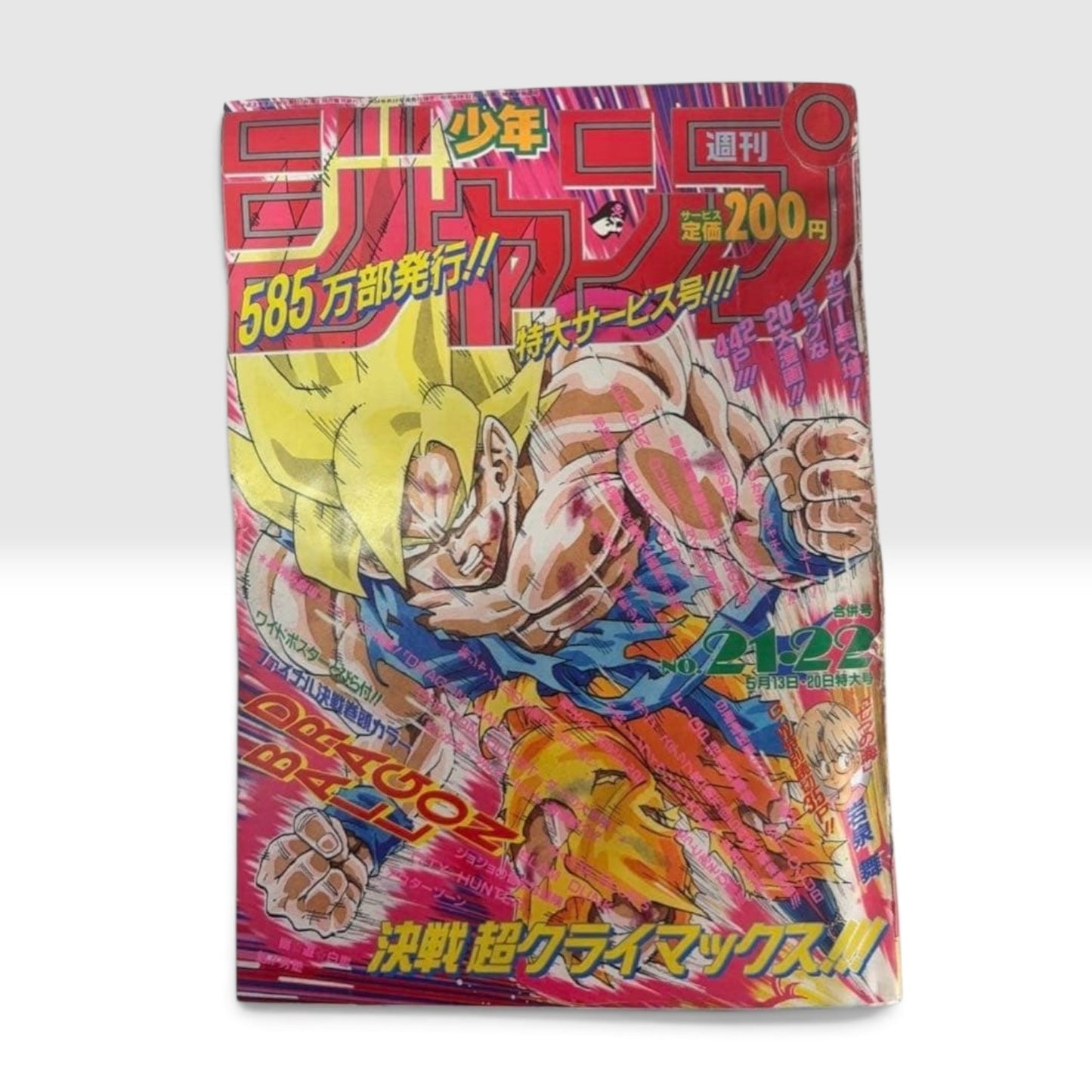 Weekly Shonen Jump 1991 No.21 22 Dragon Ball Japanese Manga Magazine Rare