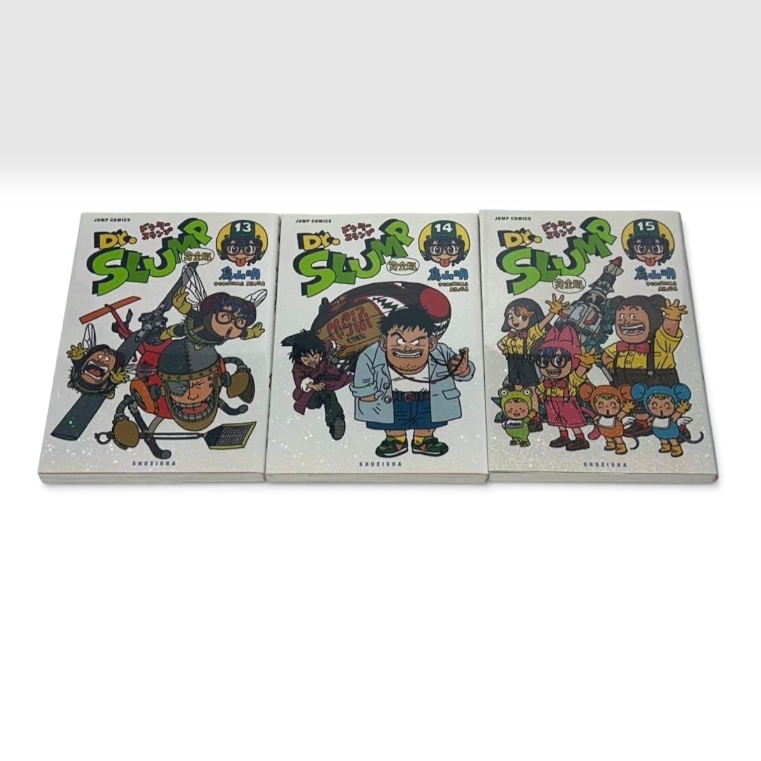 Dr. Slump Kanzenban Vol.1-15 Complete Set All 1st Edition Akira Toriyama Manga